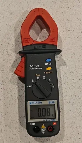 K0001676 BLUE SEA SYSTEMS Mini Clamp Multimeter Ac Auto Power