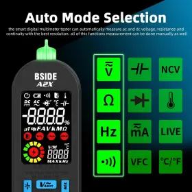933540315980 BSIDE Rechargeable Digital Multimeter Lcd Amp #2