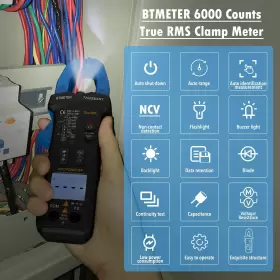 BT-7200SMART BTMETER Digital Clamp Multimeter Trms Avometer #2