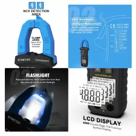BT-7200SMART BTMETER Digital Clamp Multimeter Trms Avometer #3