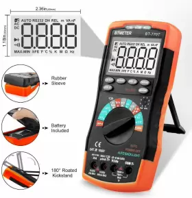 BT-770T BTMETER Multimeter Ac Ammeter Volt Meter Auto Ncv Hfe #2
