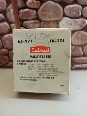 65-271 CALRAD Multitester Multimeter Bakelite Box