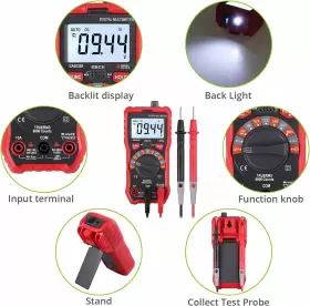 TL318CA CAMWAY Meter Digital Multimeter Auto Ncv Ac Volt #3