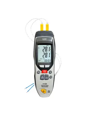 DT-852B CEM Dual Digital Thermometer Battery Probes