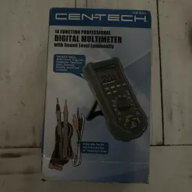 9236398674 CEN-TECH Function Digital Multimeter Sound Level