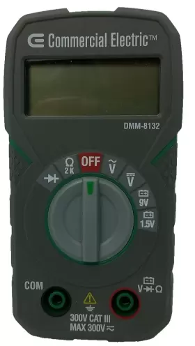 1001-826-403 COMMERCIAL ELECTRIC Pocket Multimeter Digital #2