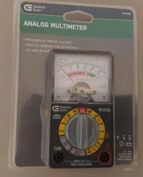 119-883 COMMERCIAL ELECTRIC Analog Multimeter