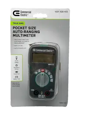 Htdvbh COMMERCIAL ELECTRIC Pocket Digital Meter