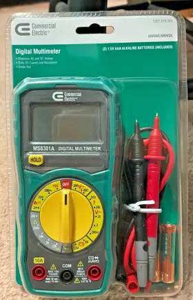 1001-418-355 COMMERCIAL ELECTRIC Digital Multimeter