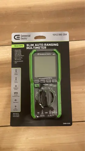 DMM-8308 COMMERCIAL ELECTRIC Auto Digital Multimeter