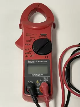 HDSA500 COMMERCIAL ELECTRIC Digisnap Clamp Meter Cat #2