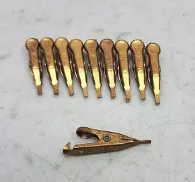 BU-34C COPPER Pack Mueller Micro Alligator Clip Connector Jaw