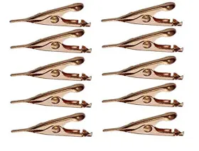 445030895883 CORPCO Micro Toothless Alligator Clips Copper