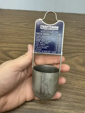 1639-0 CRAFTSMAN Sears Roebuck Paint Viscosimeter Auto Body #2