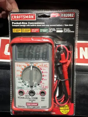 34-82020 CRAFTSMAN Sears Nos Digital Multimeter Holster Leads