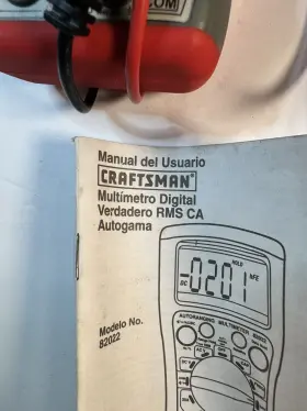 34-82022 CRAFTSMAN Autoranging Multimeter Ac Lcd #3