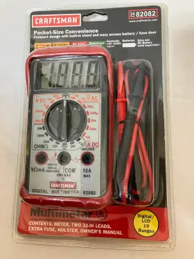 34-82082 CRAFTSMAN Sears Digital Multimeter Holster Ac