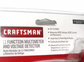 82007 CRAFTSMAN Nos Function Digital Multimeter Voltage #3