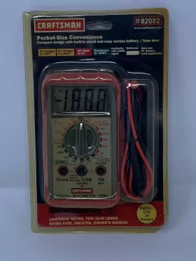 82082 CRAFTSMAN Pocket Convenience Digital Multimeter