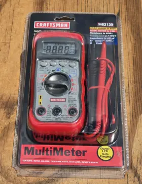 82139 CRAFTSMAN Nos Sears Auto Digital Multimeter Data