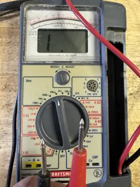 82322 CRAFTSMAN Multimeter Analog Digital Display
