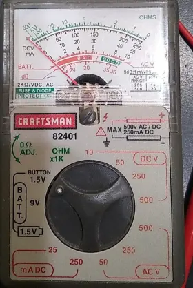 82401 CRAFTSMAN Sears Pocket Muititester Analog #2