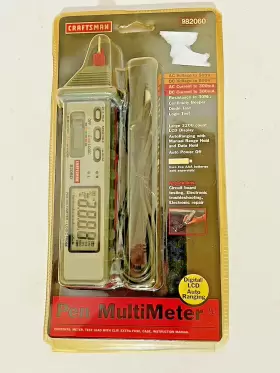 982060 CRAFTSMAN Digital Pen Ac Multimeter Logic