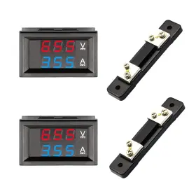 0.56-50A DAFURUI Dual Display Voltmeter Ammeter Led Volt Amp