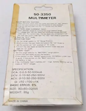 50-3350 DALCO Analog Multimeter Leads #3
