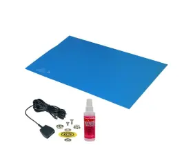 66424 DESCO Statfree Dissipative Dual Rubber Mat Kit