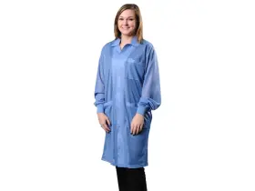 73613 DESCO Statshield Smock Labcoat Knitted Cuffs