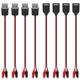687117743411 DIITAO Usb Alligator Clip Adapter Cable Male