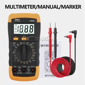 A830L DIYMORE Digital Multimeter Lcd Ac Ammeter Voltmeter #3