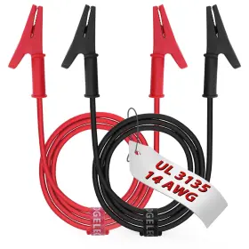 L100-2PCS EDGELEC Gauge Alligator Clips Electrical Wires