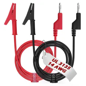 HD2B EDGELEC Gauge Stackable Banana Plug Alligator Clips