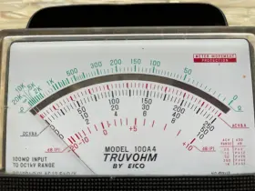 100A4 EICO Truvohm Meter Tester Antique #2