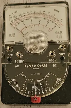 20A4 EICO Truvohm Meter Tester Multimeter #2