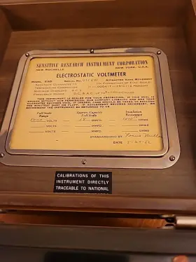 ESD-9X ELECTRICAL INSTRUMENT SERVISES Electrostatic Voltmeter #2