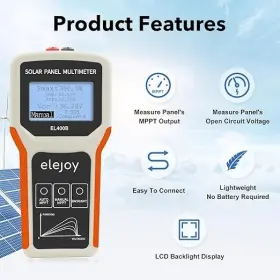 EL400B ELEJOY Solar Panel Multimeter Auto Manual Mppt