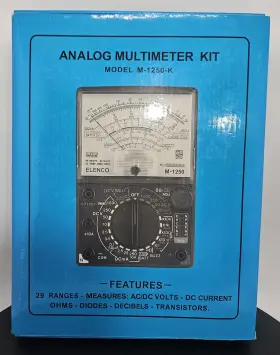M-1250-K ELENCO Analog Multimeter Ranges Ac Volts Diodes Kit