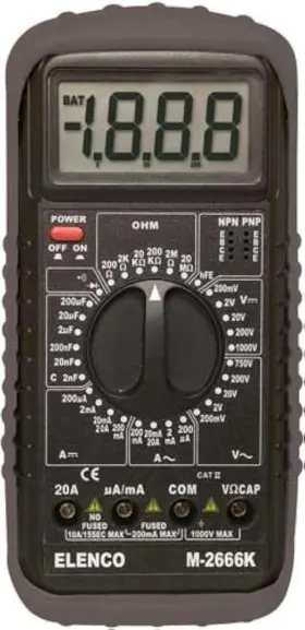 M2666K ELENCO Deluxe Function Digital Multimeter Kit