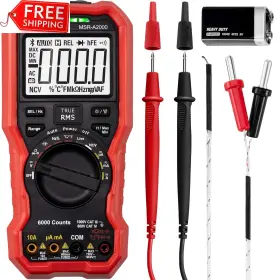 MSR-A2000 ETEKCITY Digital Multimeter Voltmeter Tester Trms