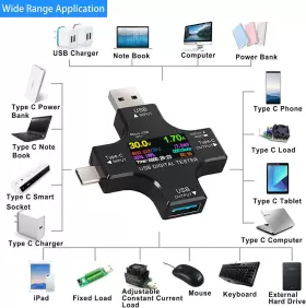 691044527303 EVERSAME Usb Tester Screen Lcd Digital Amp #2