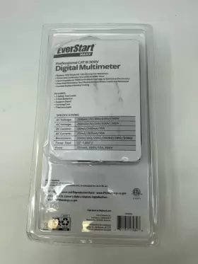10709WDI EVERSTART Volt Digital Lcd Multimeter Nkb #2