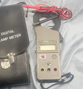 380913 EXTECH Digital Ac Clamp Meter Data Hold Leads