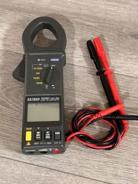 382068 EXTECH Clamp Multimeter Datalogger Leads Great #2