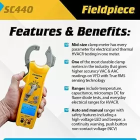 696335209159 FIELDPIECE Clamp Meter Temperature Inrush #2