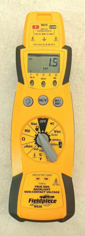 HS36 FIELDPIECE Expandable Auto Stick Multimeter Backlight #2