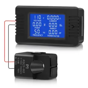 GXQC0005-002 FORIOT Power Meter Ac Voltage Multimeter Ammeter