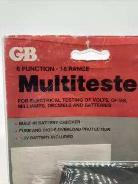GMT-18P GB ELECTRICAL Multitester Function Volts Milliamps #2